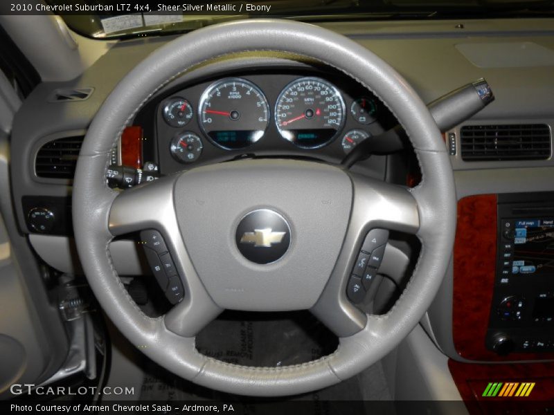 Sheer Silver Metallic / Ebony 2010 Chevrolet Suburban LTZ 4x4
