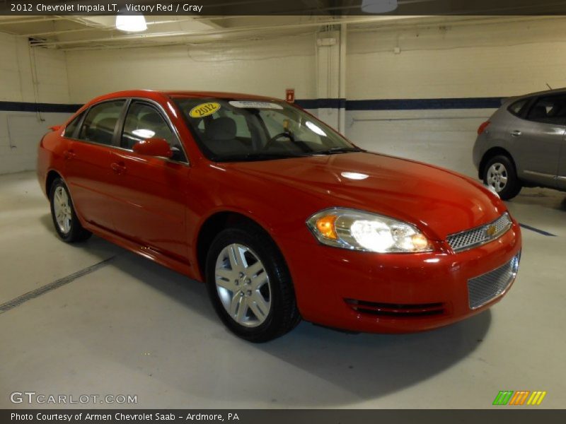 Victory Red / Gray 2012 Chevrolet Impala LT