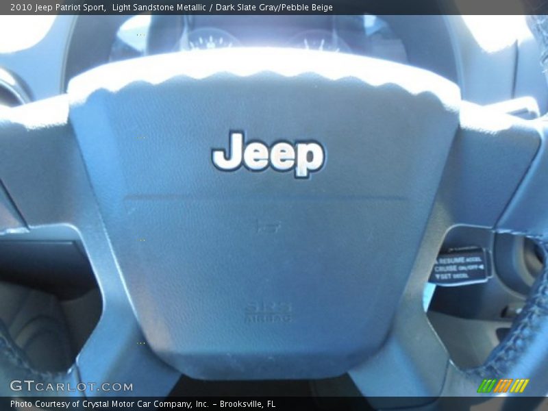 Light Sandstone Metallic / Dark Slate Gray/Pebble Beige 2010 Jeep Patriot Sport