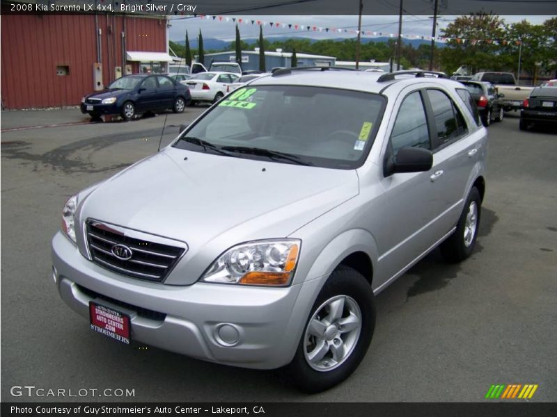 Bright Silver / Gray 2008 Kia Sorento LX 4x4