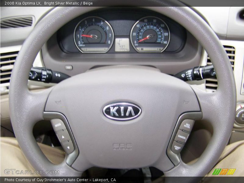 Bright Silver Metallic / Beige 2008 Kia Optima LX
