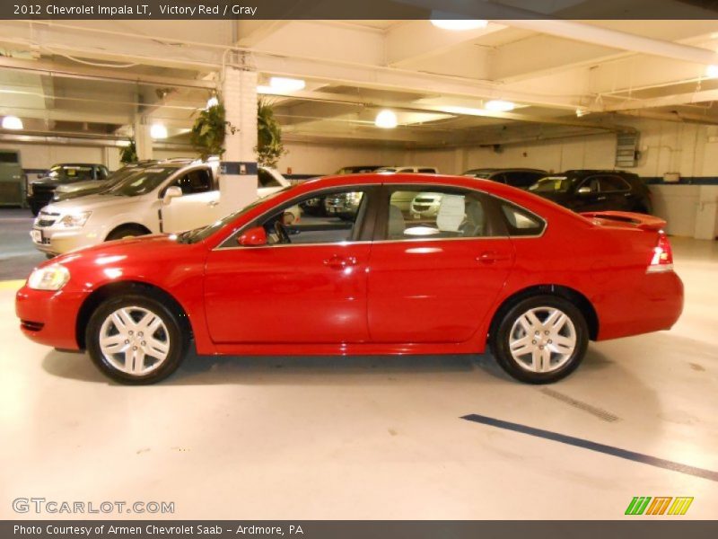 Victory Red / Gray 2012 Chevrolet Impala LT