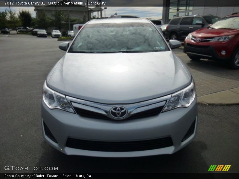 Classic Silver Metallic / Light Gray 2012 Toyota Camry LE