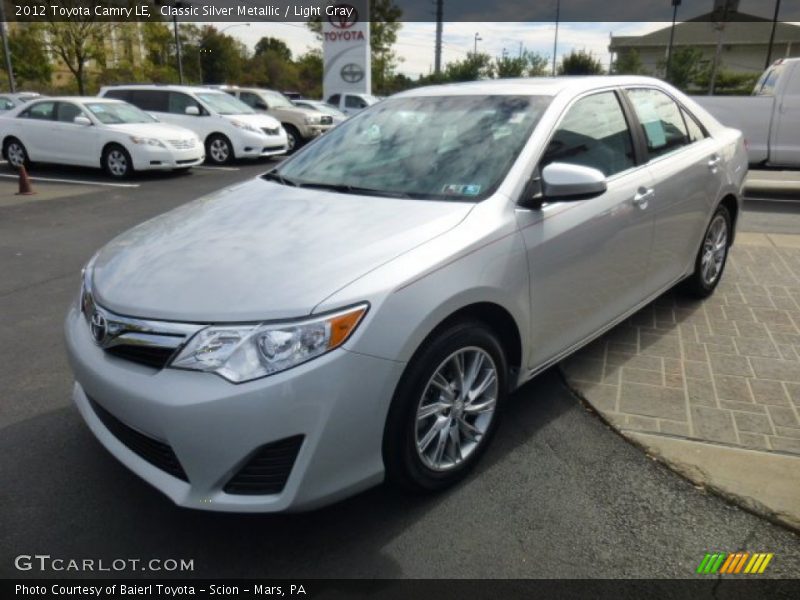 Classic Silver Metallic / Light Gray 2012 Toyota Camry LE