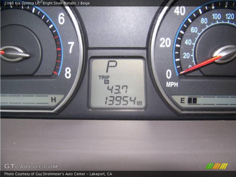 Bright Silver Metallic / Beige 2008 Kia Optima LX