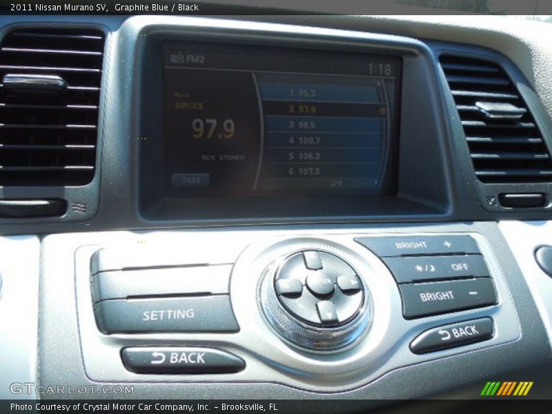 Graphite Blue / Black 2011 Nissan Murano SV