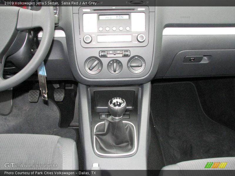 Salsa Red / Art Grey 2009 Volkswagen Jetta S Sedan