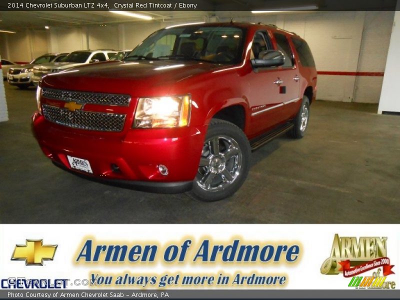 Crystal Red Tintcoat / Ebony 2014 Chevrolet Suburban LTZ 4x4