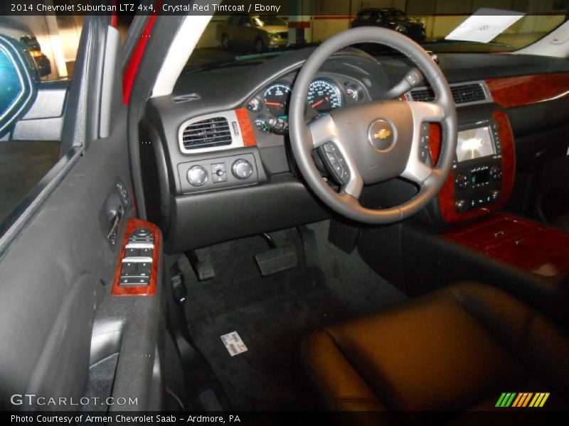 Crystal Red Tintcoat / Ebony 2014 Chevrolet Suburban LTZ 4x4