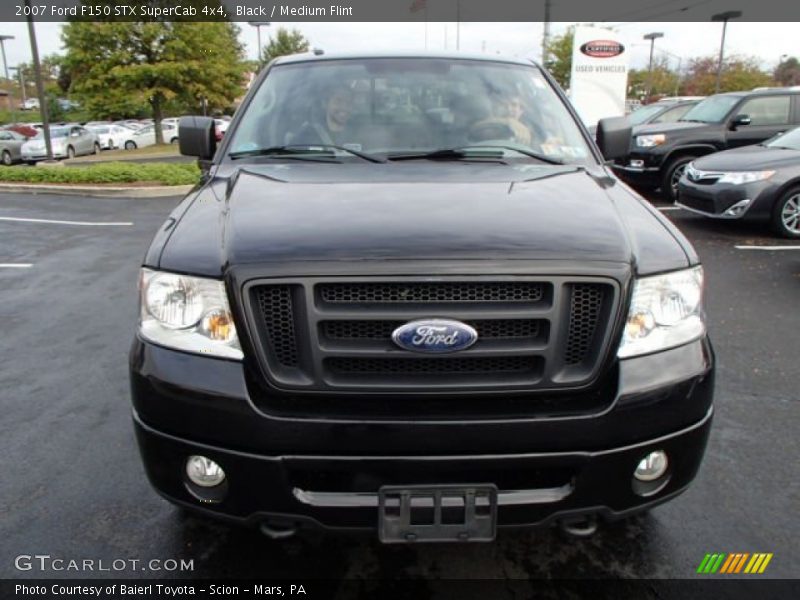 Black / Medium Flint 2007 Ford F150 STX SuperCab 4x4