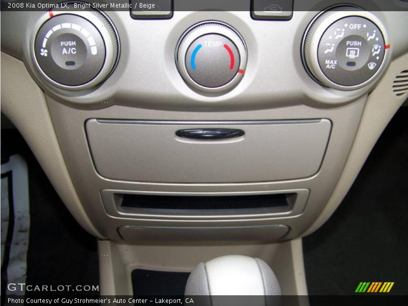 Bright Silver Metallic / Beige 2008 Kia Optima LX