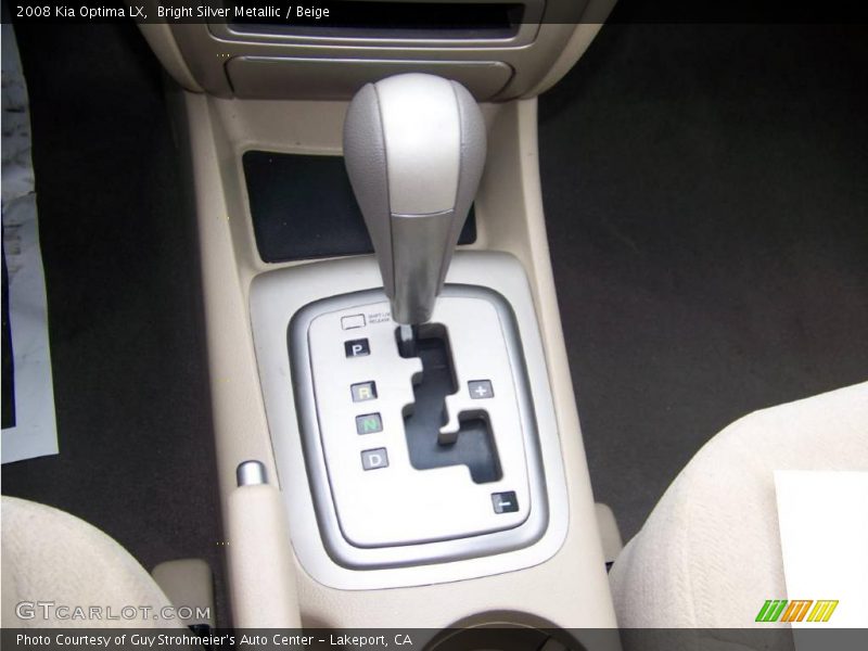 Bright Silver Metallic / Beige 2008 Kia Optima LX