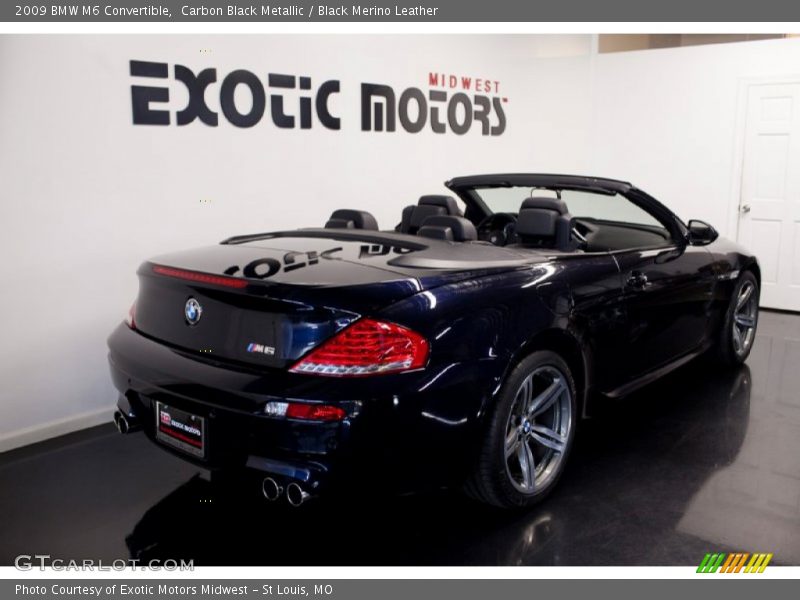 Carbon Black Metallic / Black Merino Leather 2009 BMW M6 Convertible