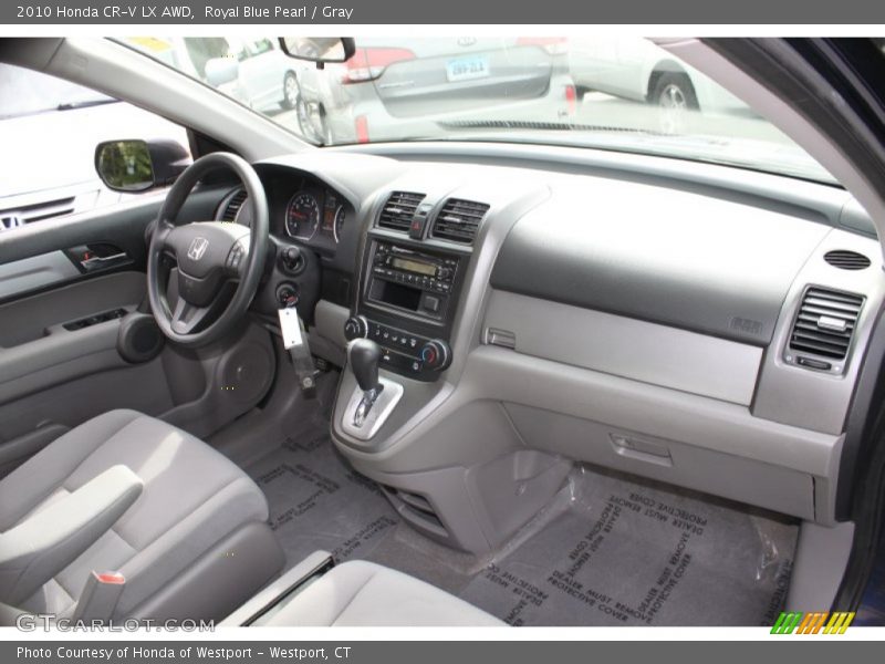 Royal Blue Pearl / Gray 2010 Honda CR-V LX AWD