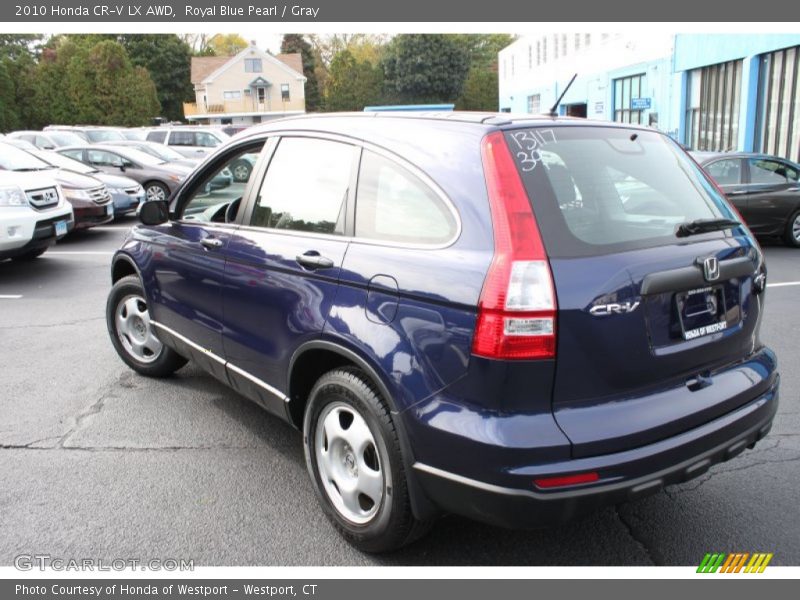 Royal Blue Pearl / Gray 2010 Honda CR-V LX AWD