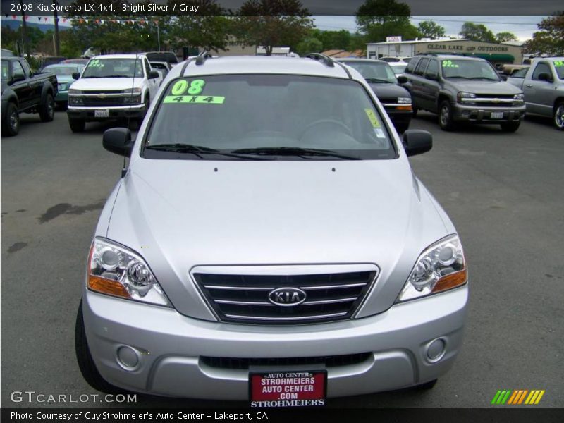 Bright Silver / Gray 2008 Kia Sorento LX 4x4