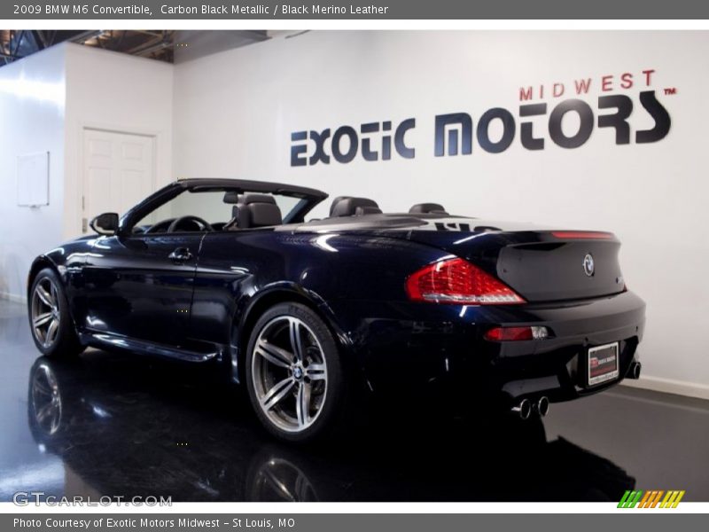 Carbon Black Metallic / Black Merino Leather 2009 BMW M6 Convertible