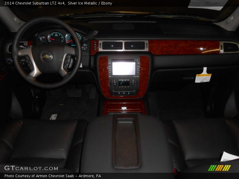 Silver Ice Metallic / Ebony 2014 Chevrolet Suburban LTZ 4x4