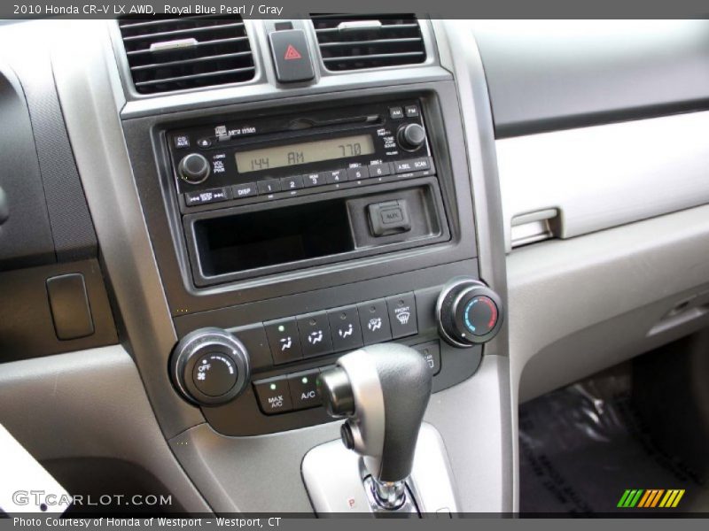 Royal Blue Pearl / Gray 2010 Honda CR-V LX AWD