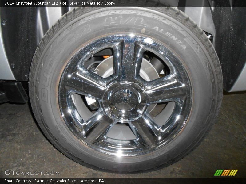 Silver Ice Metallic / Ebony 2014 Chevrolet Suburban LTZ 4x4