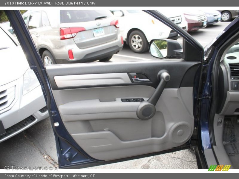 Royal Blue Pearl / Gray 2010 Honda CR-V LX AWD