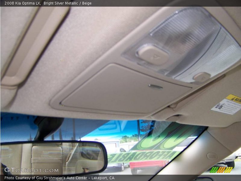 Bright Silver Metallic / Beige 2008 Kia Optima LX