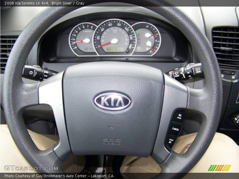 Bright Silver / Gray 2008 Kia Sorento LX 4x4