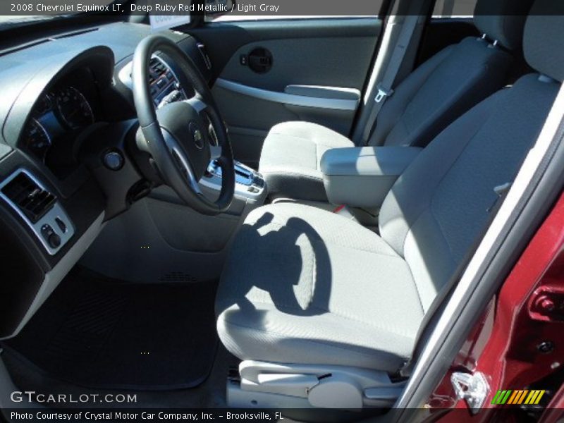 Deep Ruby Red Metallic / Light Gray 2008 Chevrolet Equinox LT