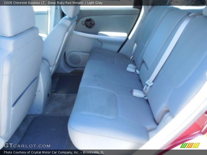 Deep Ruby Red Metallic / Light Gray 2008 Chevrolet Equinox LT