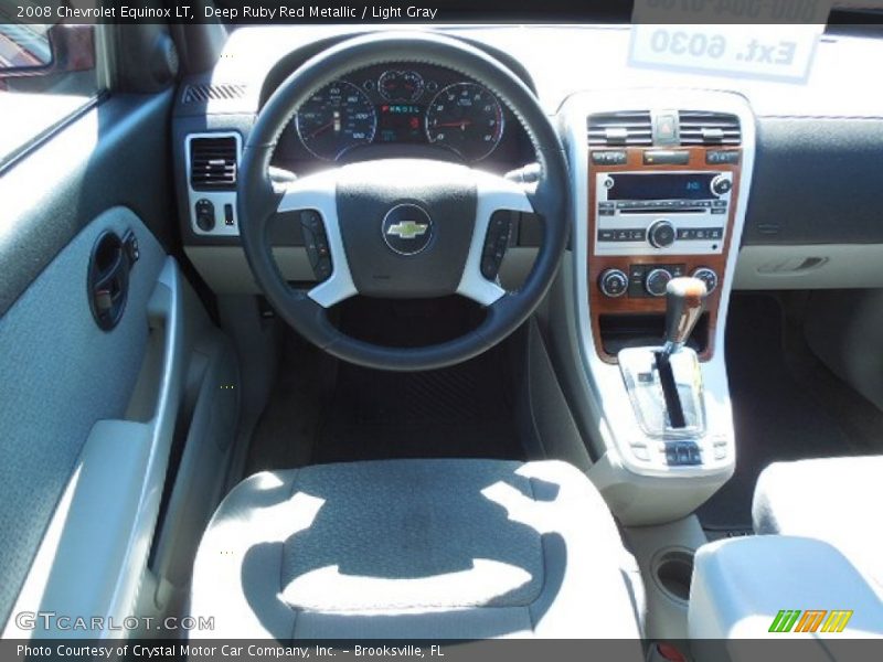 Deep Ruby Red Metallic / Light Gray 2008 Chevrolet Equinox LT