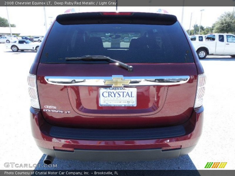 Deep Ruby Red Metallic / Light Gray 2008 Chevrolet Equinox LT