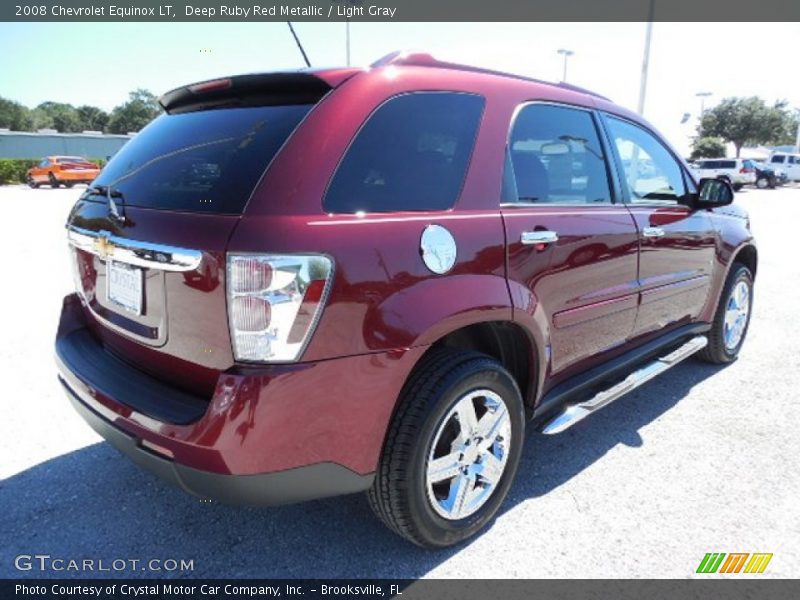 Deep Ruby Red Metallic / Light Gray 2008 Chevrolet Equinox LT
