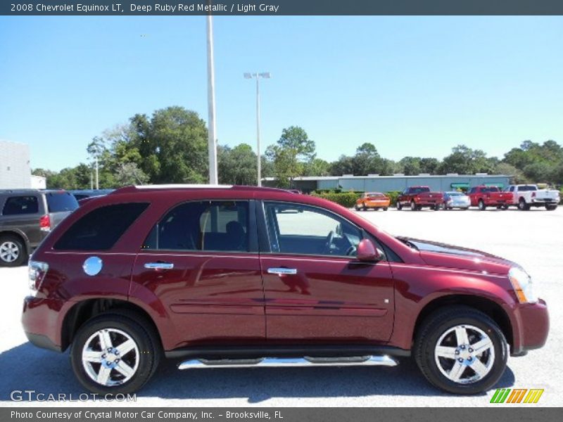 Deep Ruby Red Metallic / Light Gray 2008 Chevrolet Equinox LT