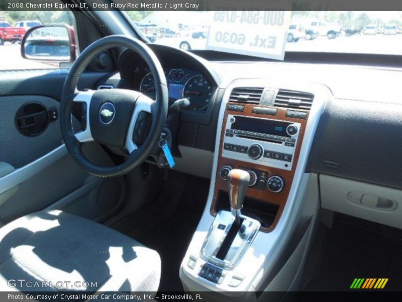 Deep Ruby Red Metallic / Light Gray 2008 Chevrolet Equinox LT