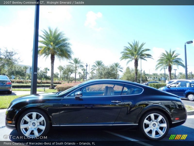 Midnight Emerald / Saddle 2007 Bentley Continental GT