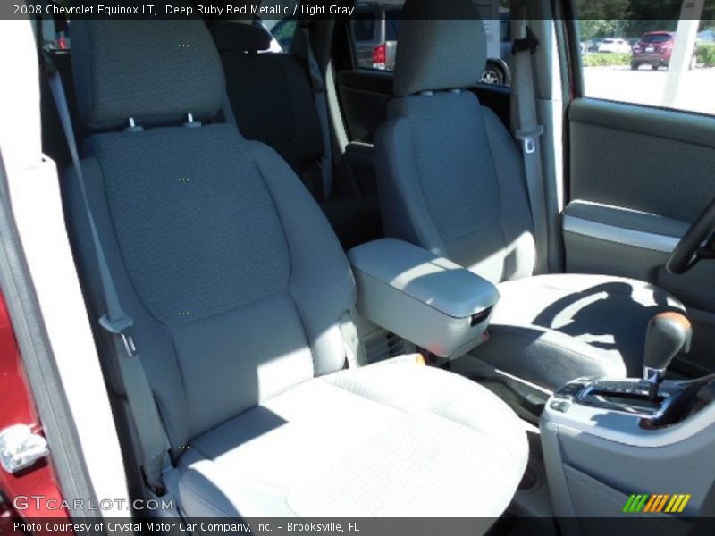 Deep Ruby Red Metallic / Light Gray 2008 Chevrolet Equinox LT