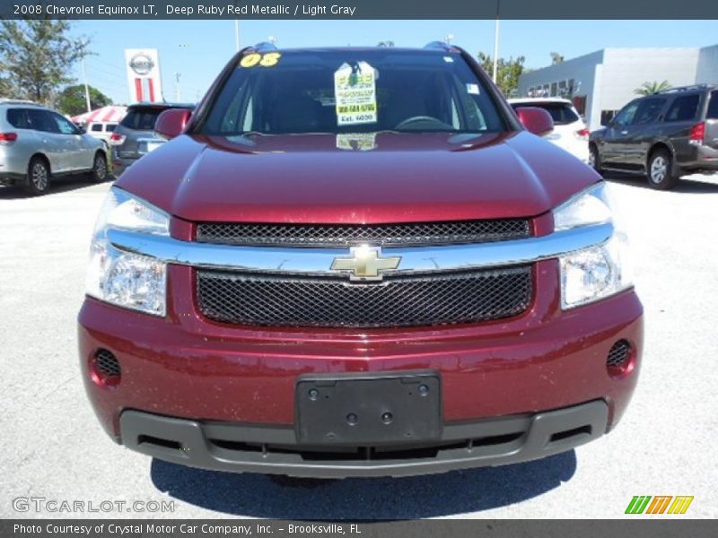 Deep Ruby Red Metallic / Light Gray 2008 Chevrolet Equinox LT