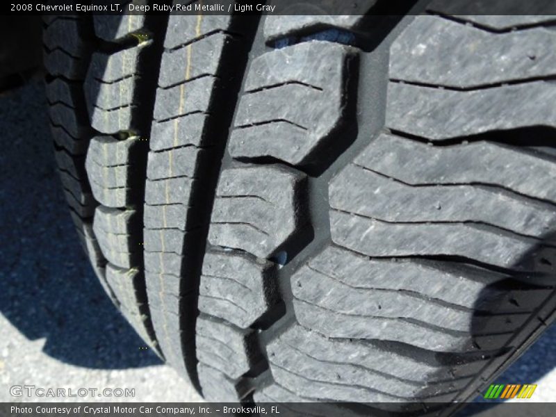 Deep Ruby Red Metallic / Light Gray 2008 Chevrolet Equinox LT