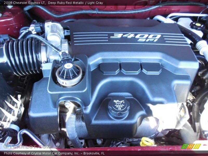 Deep Ruby Red Metallic / Light Gray 2008 Chevrolet Equinox LT