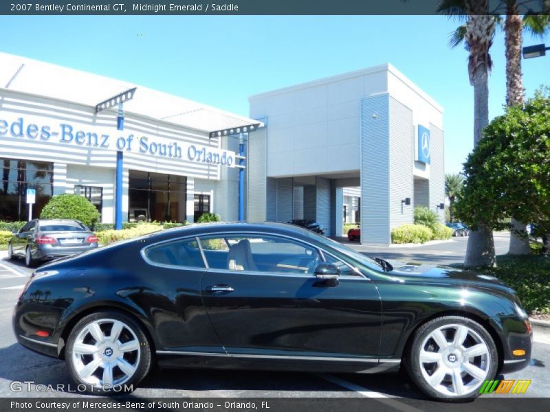 Midnight Emerald / Saddle 2007 Bentley Continental GT
