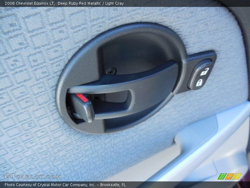 Deep Ruby Red Metallic / Light Gray 2008 Chevrolet Equinox LT
