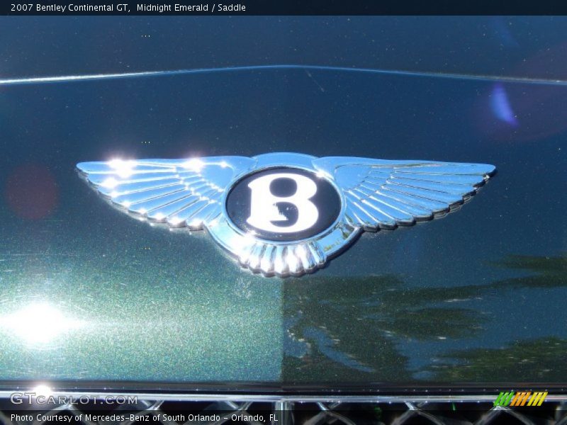 Midnight Emerald / Saddle 2007 Bentley Continental GT
