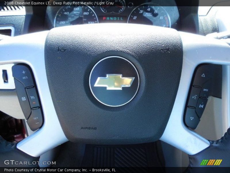 Deep Ruby Red Metallic / Light Gray 2008 Chevrolet Equinox LT