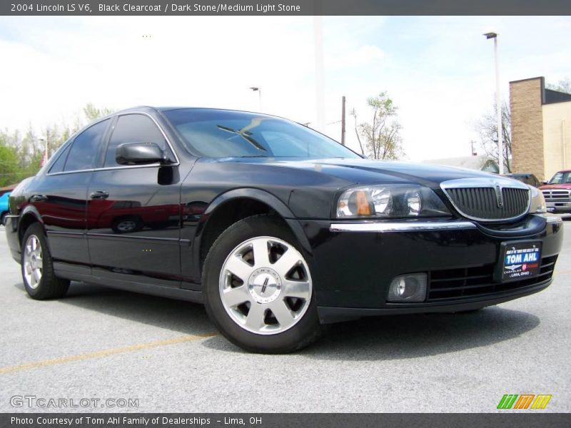 Black Clearcoat / Dark Stone/Medium Light Stone 2004 Lincoln LS V6