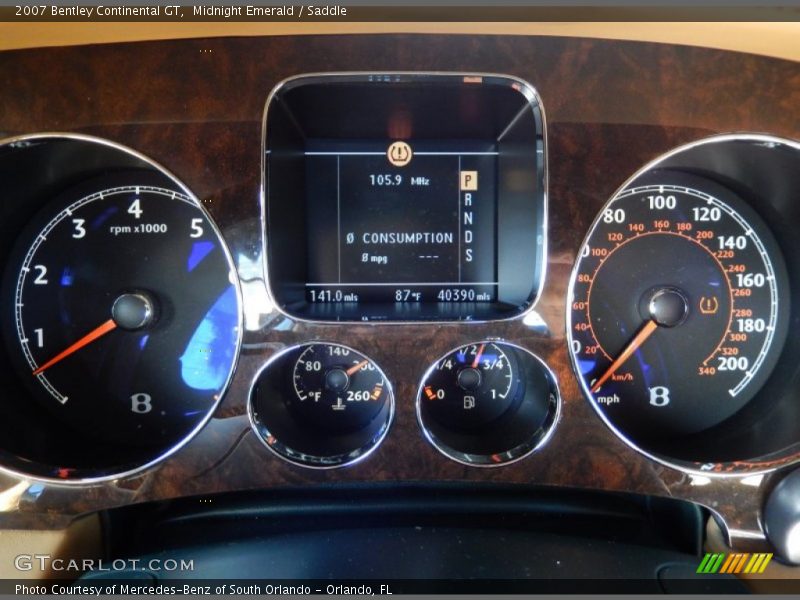  2007 Continental GT   Gauges