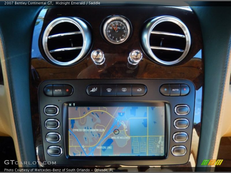 Navigation of 2007 Continental GT 