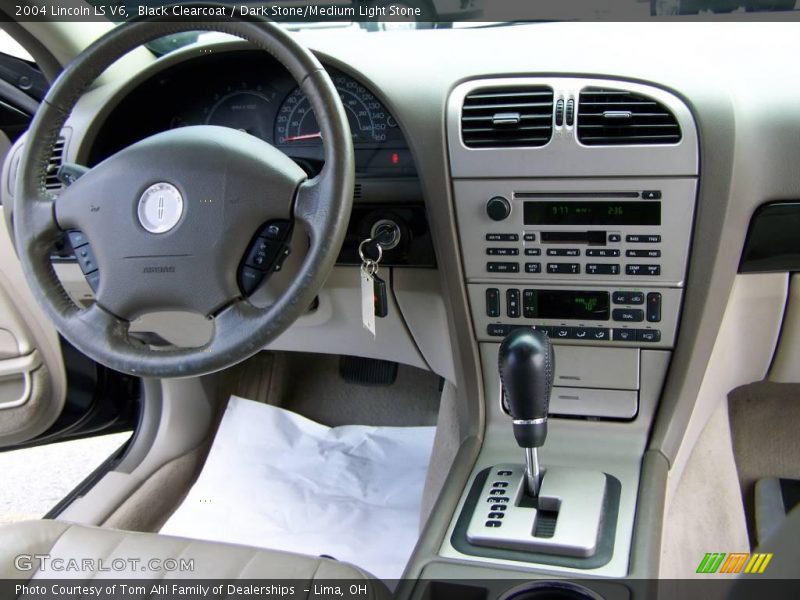 Black Clearcoat / Dark Stone/Medium Light Stone 2004 Lincoln LS V6