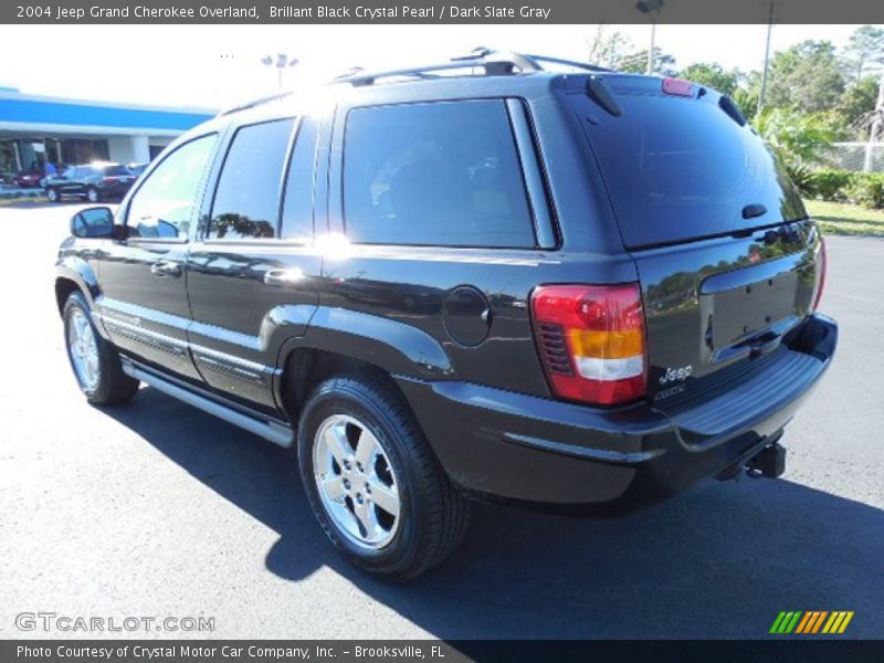 Brillant Black Crystal Pearl / Dark Slate Gray 2004 Jeep Grand Cherokee Overland