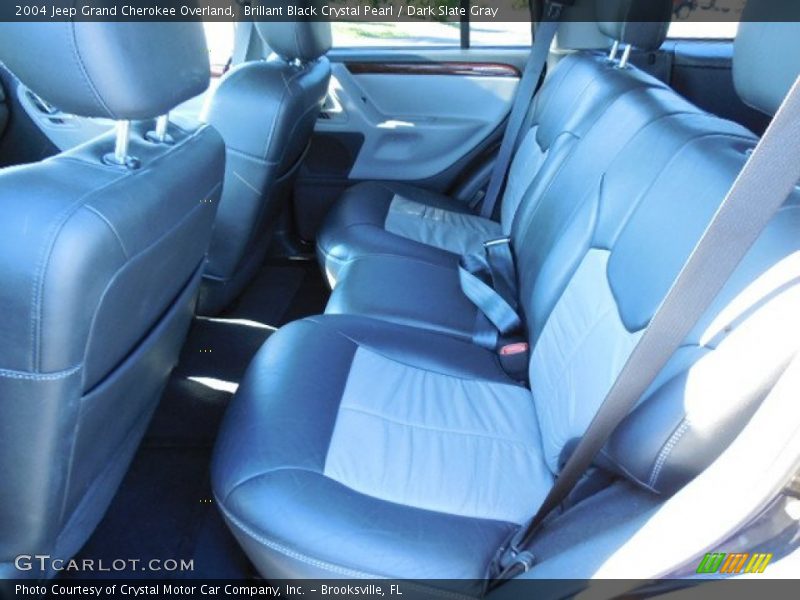 Brillant Black Crystal Pearl / Dark Slate Gray 2004 Jeep Grand Cherokee Overland