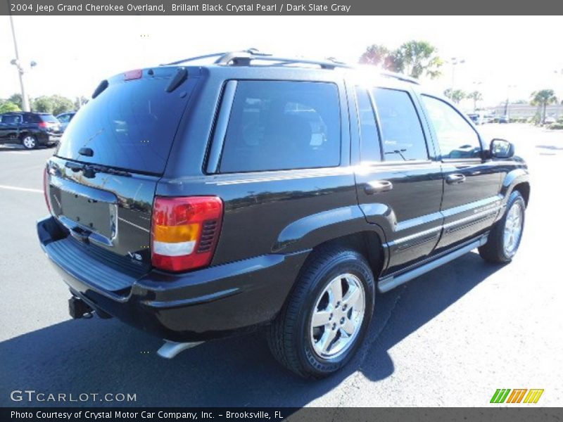 Brillant Black Crystal Pearl / Dark Slate Gray 2004 Jeep Grand Cherokee Overland